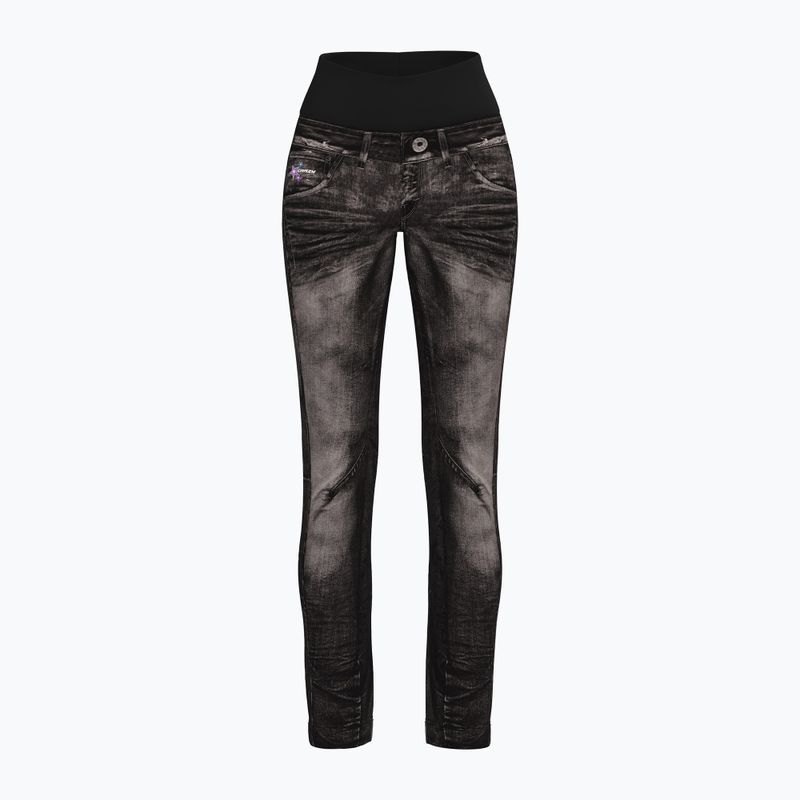Дамски панталони за трекинг Crazy Wonder Magic print jeans black