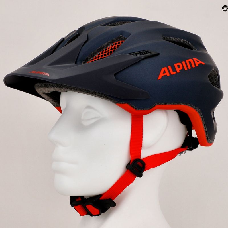 Детска велосипедна каска Alpina Carapax indigo matte 9