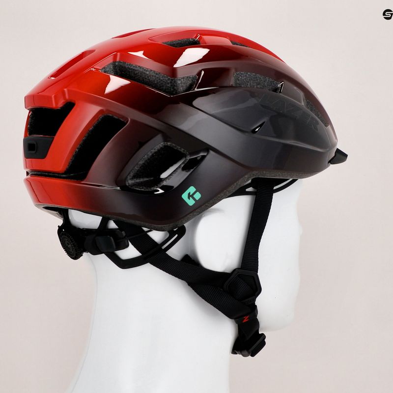 Lazer Codax KC CE-CPSC+net червено-черна велосипедна каска BLC2237891808 8