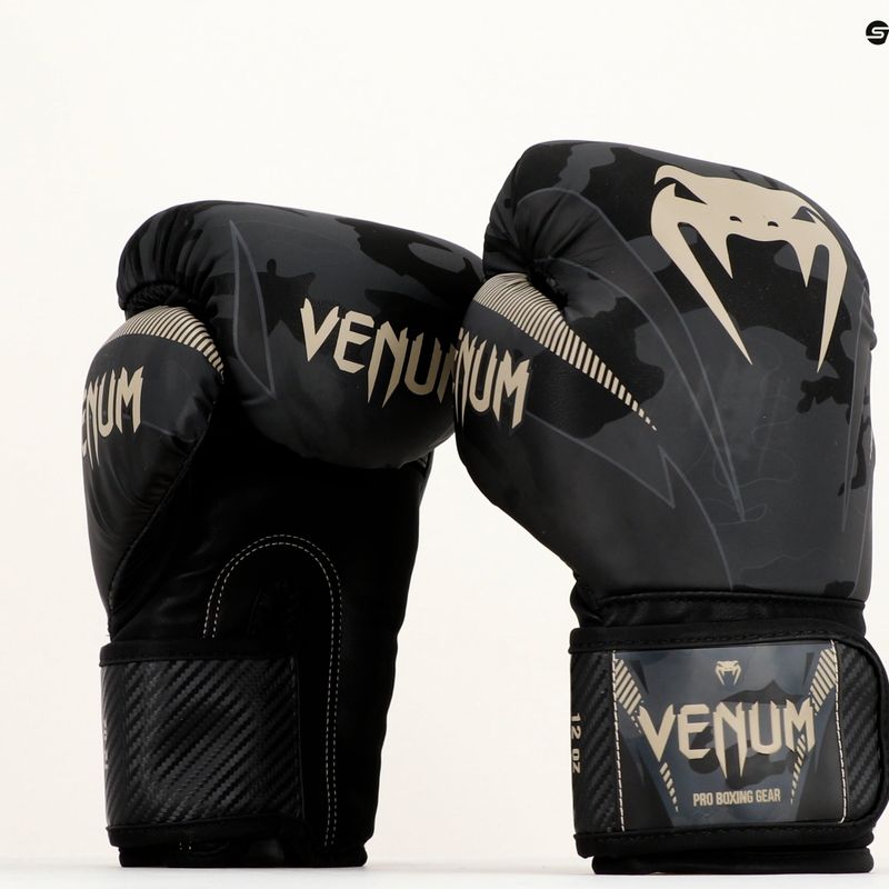Venum Impact боксови ръкавици черно-сиви VENUM-03284-497 8
