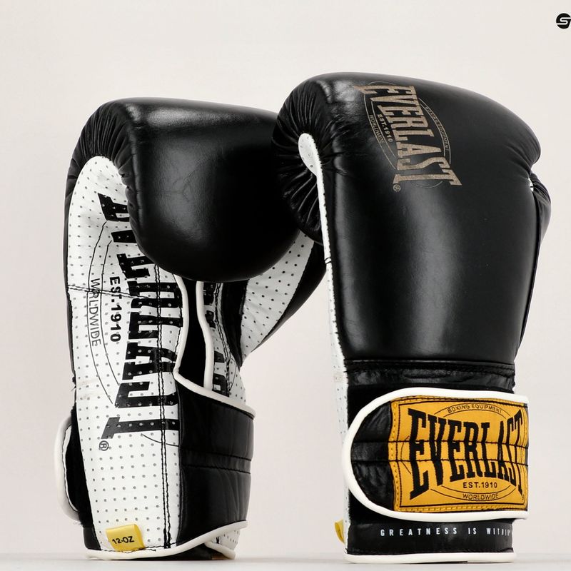 EVERLAST 1910 Classic Pro Боксови ръкавици черни EV1910PRO BL-12 OZ. 7