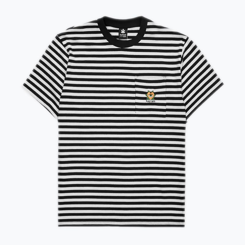 Мъжка тениска Kaotiko M/C Rayas Corazon black 3