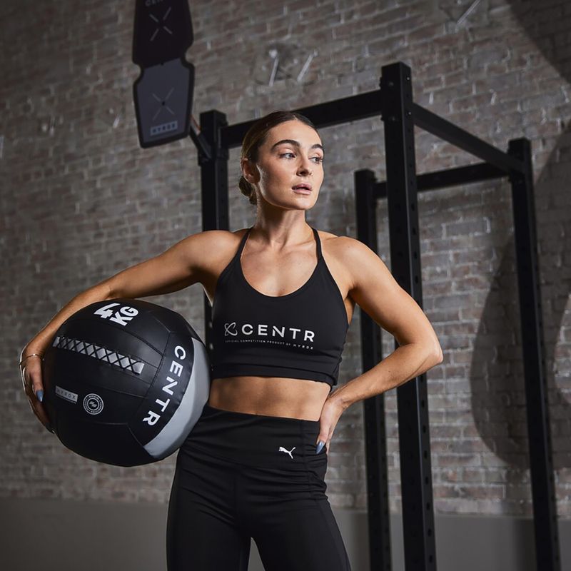 Медицинска топка CENTR Competition Wall Ball Centr x Hyrox 4 kg black 6