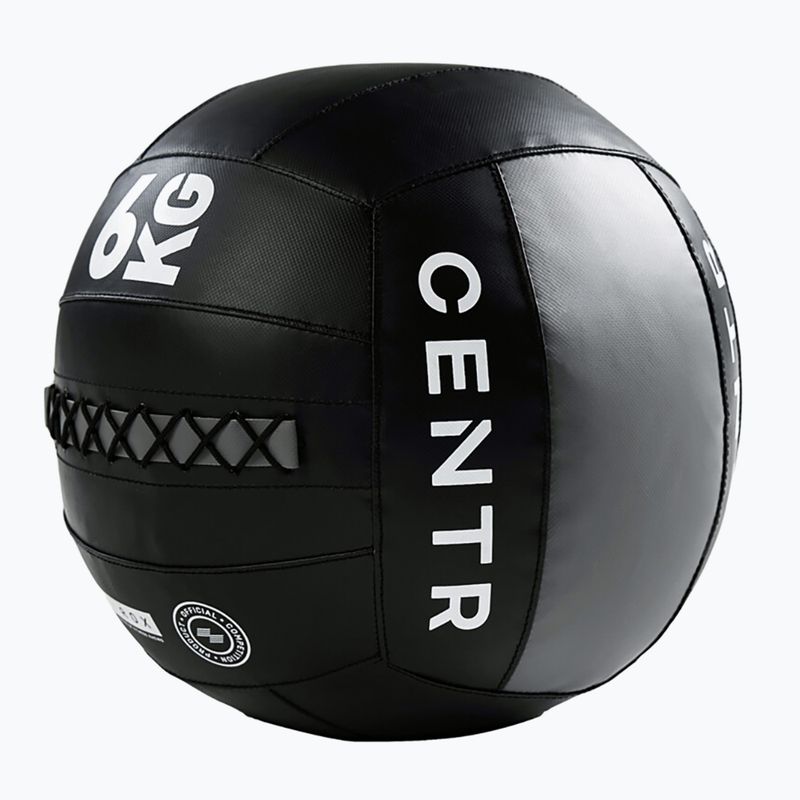 Медицинска топка CENTR Competition Wall Ball Centr x Hyrox 6 kg black 2