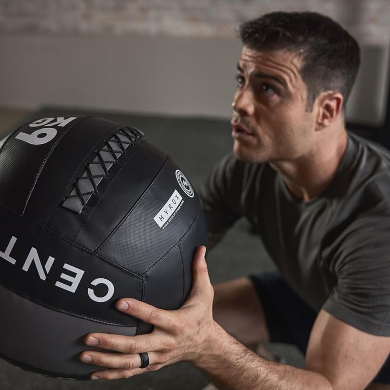 Медицинска топка CENTR Competition Wall Ball Centr x Hyrox 6 kg black 6