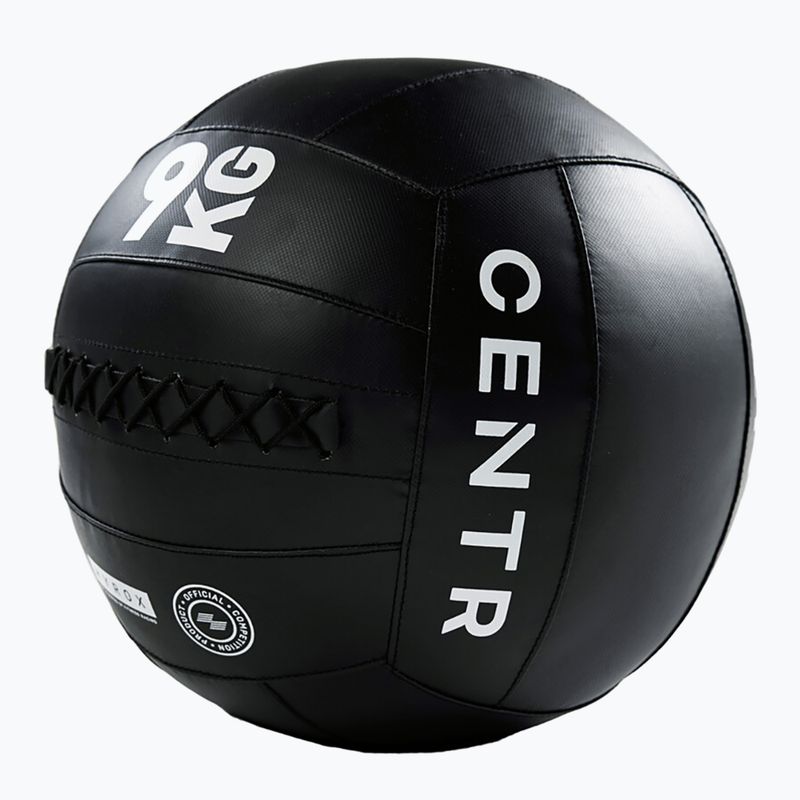 Медицинска топка CENTR Competition Wall Ball Centr x Hyrox 9 kg black 2