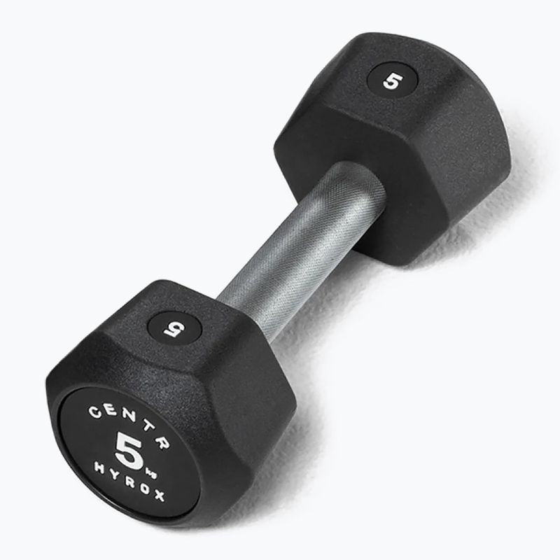 Дъмбел Centr Urethane Dumbbell Centr x Hyrox 5 kg black