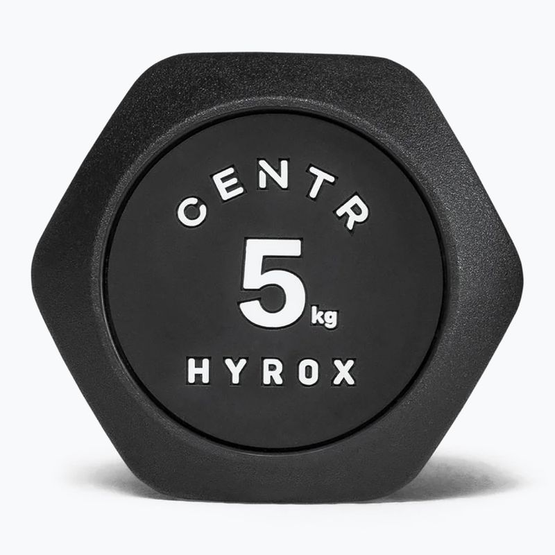 Дъмбел Centr Urethane Dumbbell Centr x Hyrox 5 kg black 3