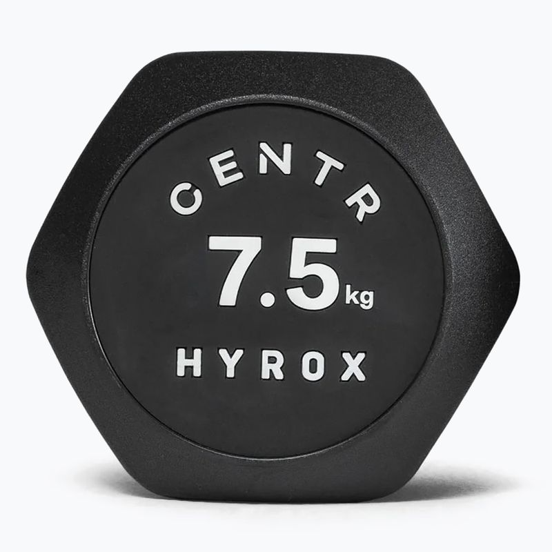 Дъмбел Centr Urethane Dumbbell Centr x Hyrox 7,5 kg black 3