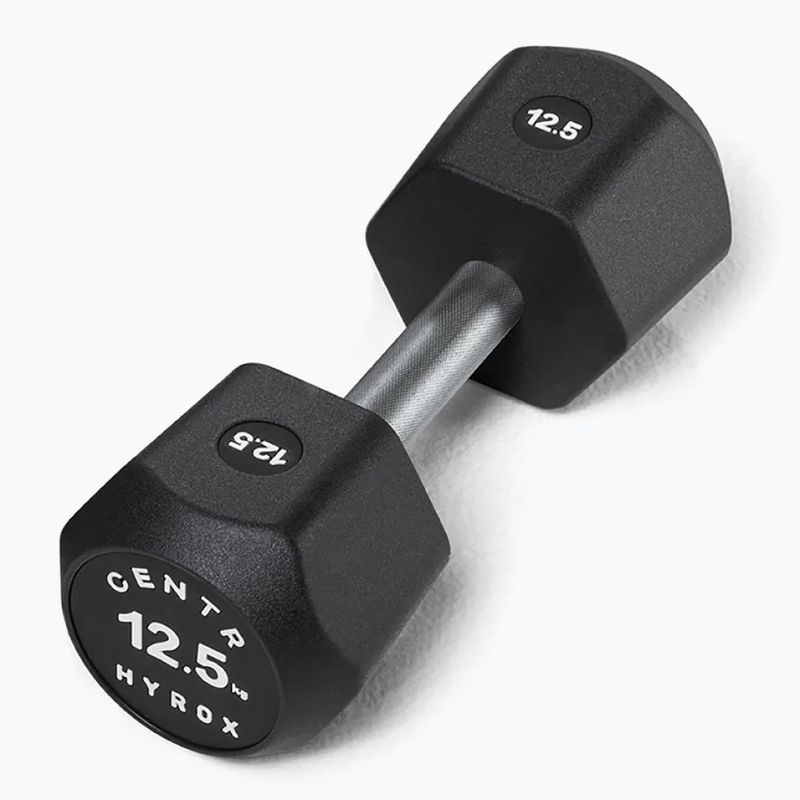 Дъмбел Centr Urethane Dumbbell Centr x Hyrox 12,5 kg black