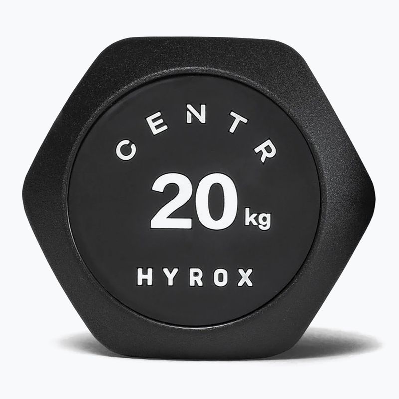 Дъмбел Centr Urethane Dumbbell Centr x Hyrox 20 kg black 3