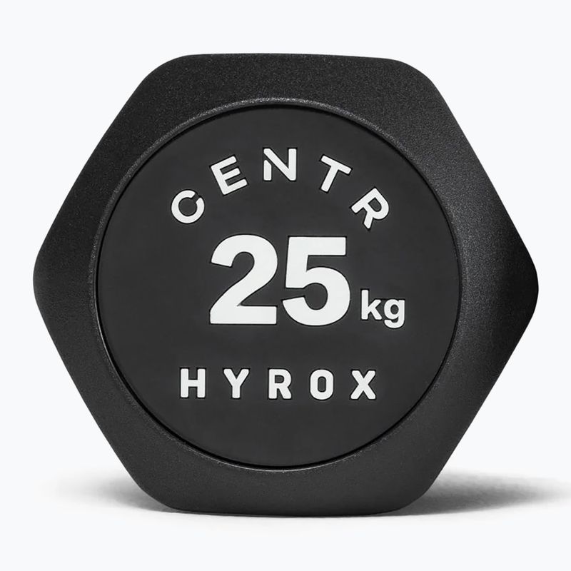 Дъмбел/Гира Centr Urethane Dumbbell Centr x Hyrox 25 kg black 3