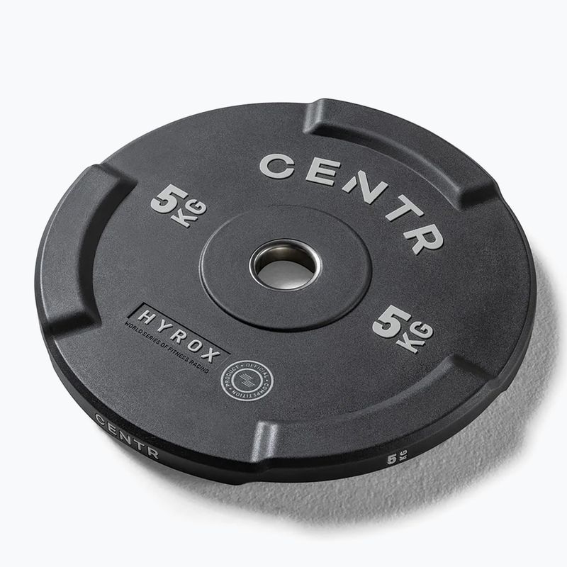 Бъмпър тежести Centr Olimpijski Centr x Hyrox Interlocking Bumper Plate 2 pcs black 2
