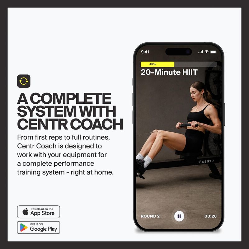 Въздушен гребен тренажор Centr Perform Series Centr black 6