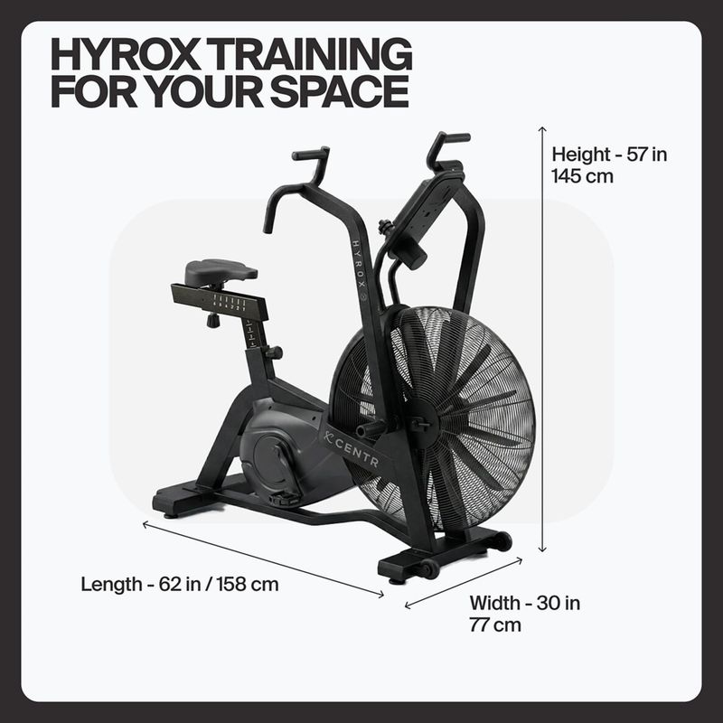 Пневматичен велосипед Centr Air Bike Perform Series Centr x Hyrox black 8