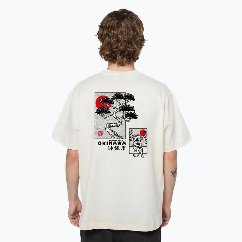 Мъжка тениска Kaotiko Washed Okinawa Japan Organic ivory 2