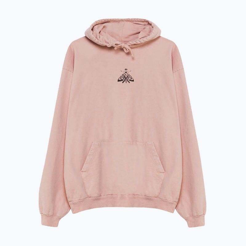 Дамски суитшърт Kaotiko Washed Moth pale pink 3