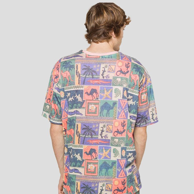 Мъжка тениска Kaotiko Kenia orange 2