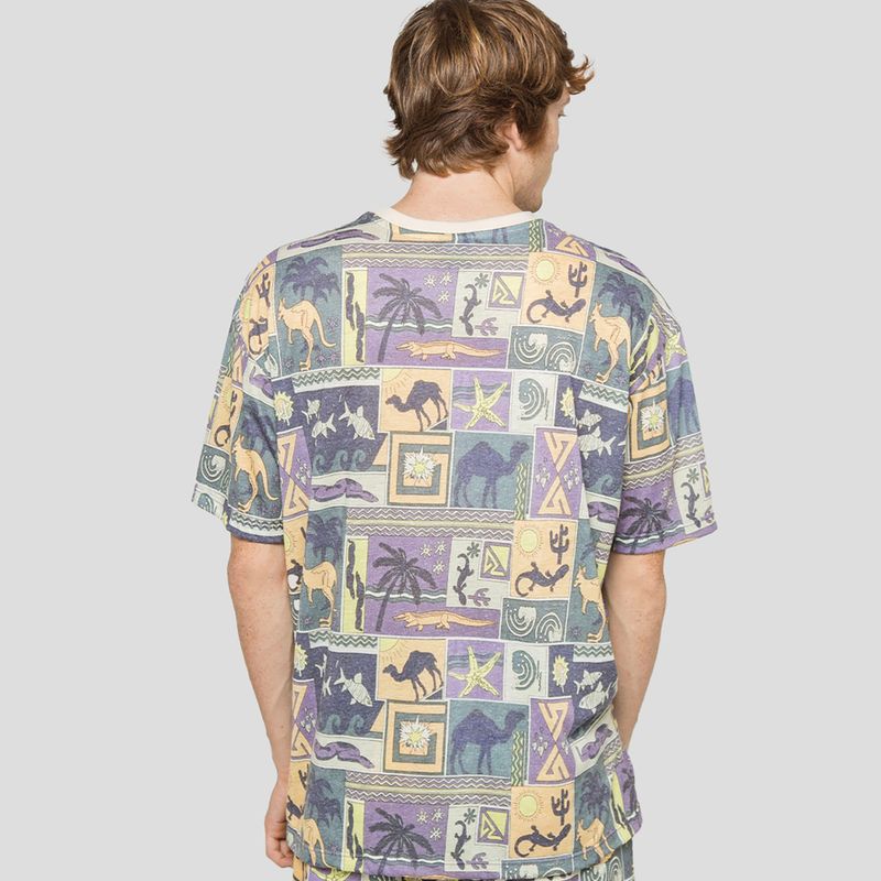 Мъжка тениска Kaotiko Kenia purple 2