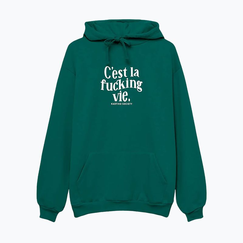 Дамски суитшърт Kaotiko C'est la vie Hoodie jade 3