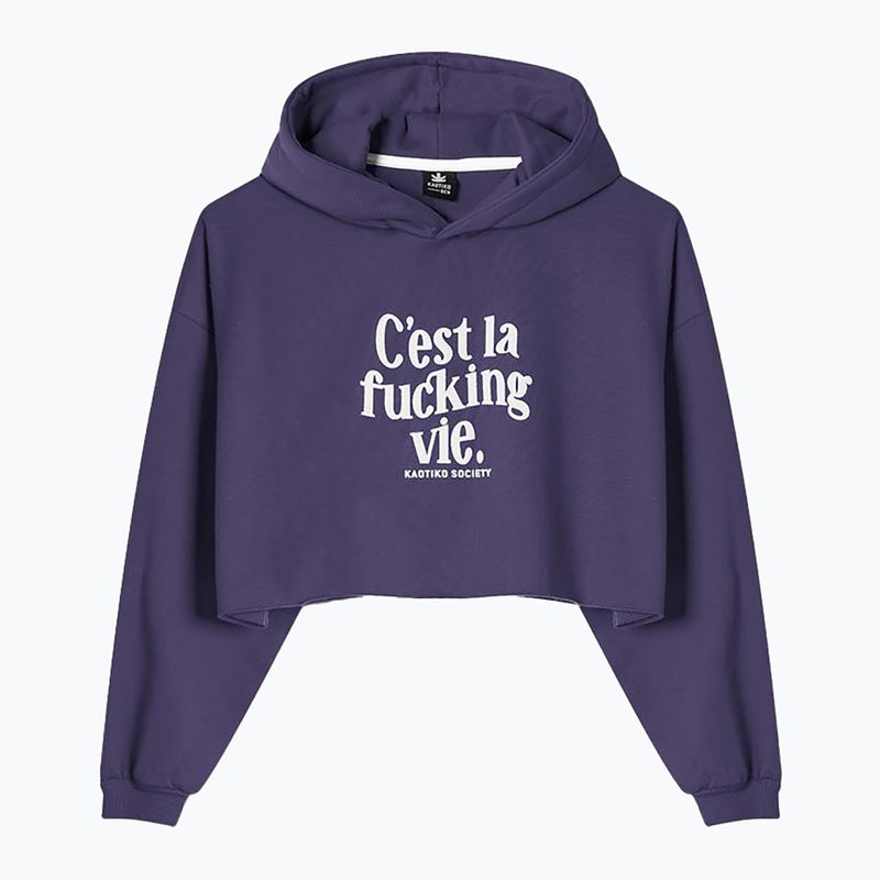 Дамски суитшърт Kaotiko C'est la vie Crew grape 4