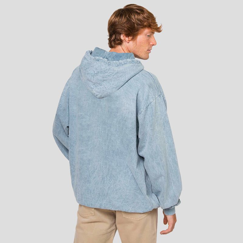 Мъжки суитшърт Kaotiko Washed Vancouver Society steel 2