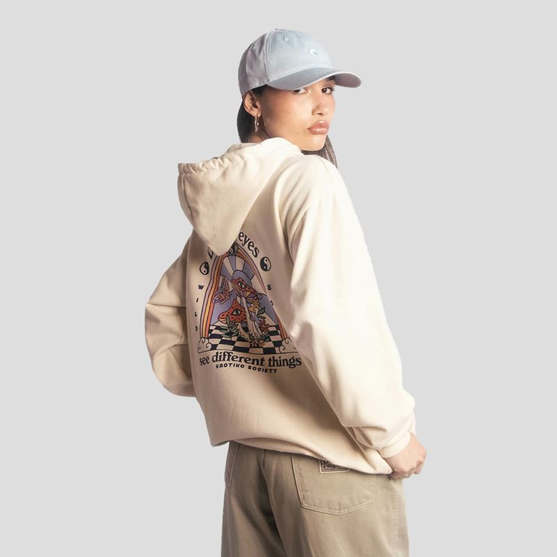 Дамски суитшърт Kaotiko Different Eyes bone 2