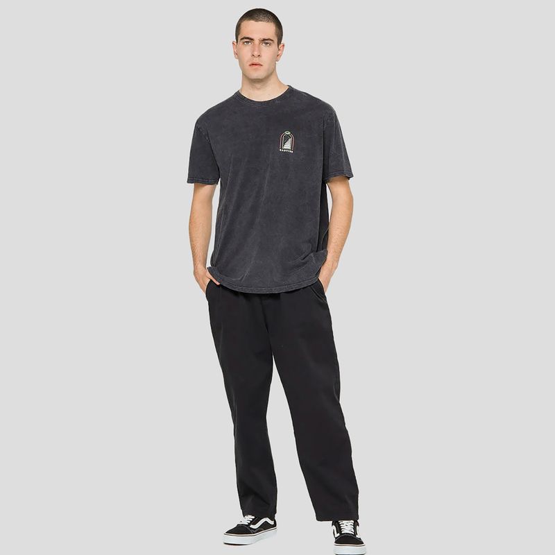 Мъжка тениска Kaotiko Washed Trust Your Intuition black 2