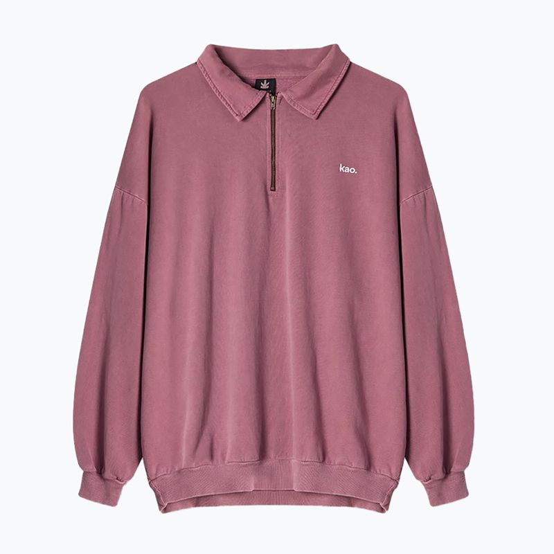 Мъжки суитшърт Kaotiko Washed Vancouver Society burgundy 2