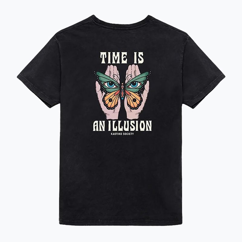 Мъжка тениска Kaotiko M / C Washed Illusion black 3