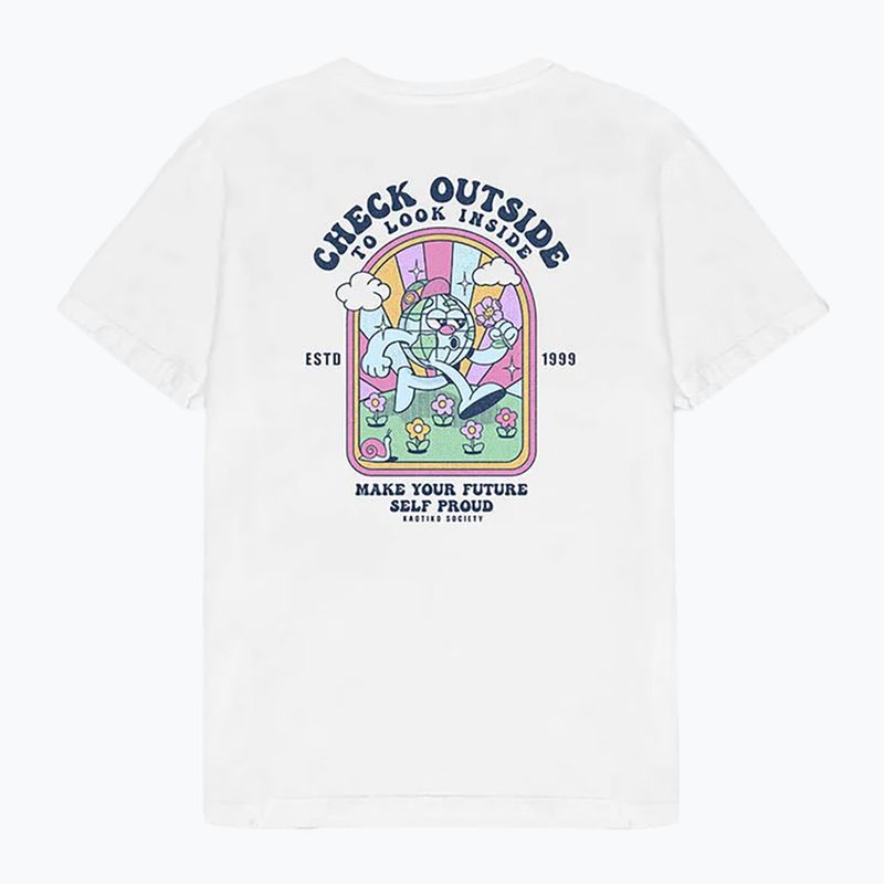 Мъжка тениска Kaotiko Washed Look Inside white 2