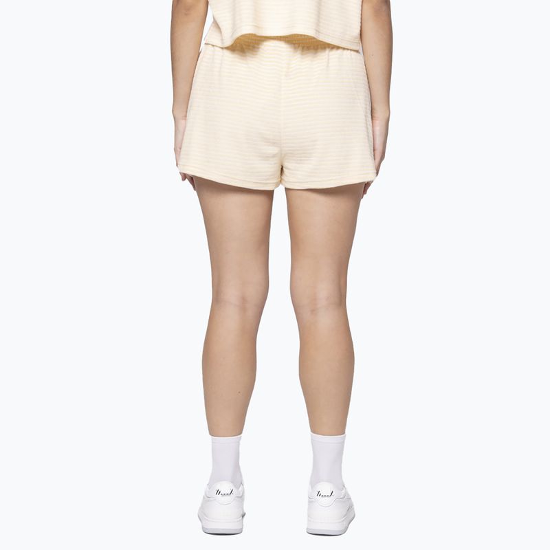 Дамски шорти Kaotiko Towel Stripe yellow/white 2