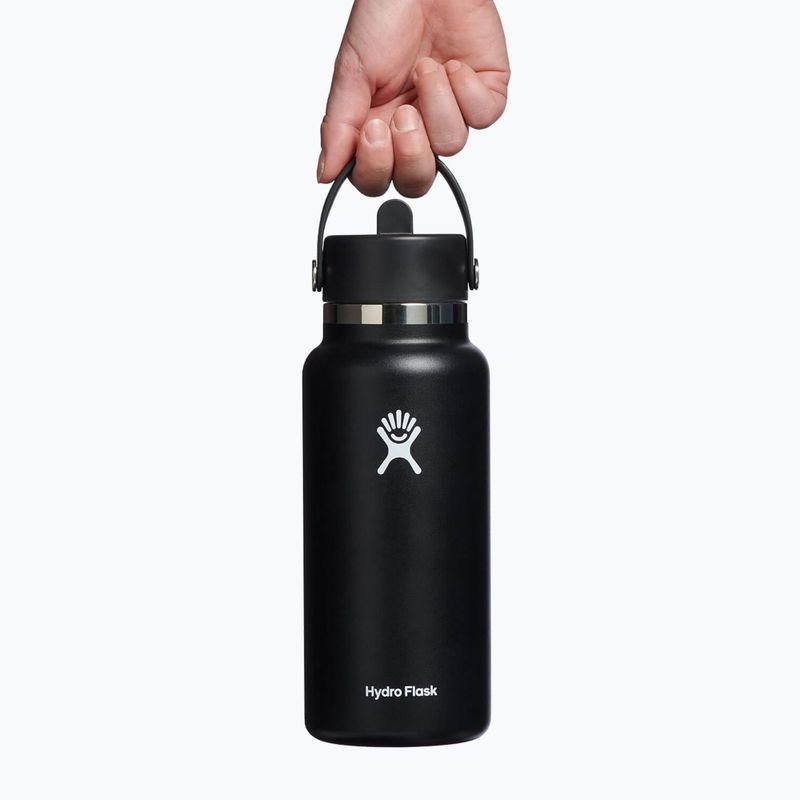 Термобутилка Hydro Flask Wide Flex Straw 945 ml черна W32BFS001 3