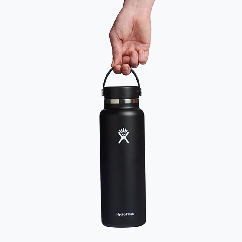 Термобутилка Hydro Flask Wide Flex Cap 1180 ml черна 5