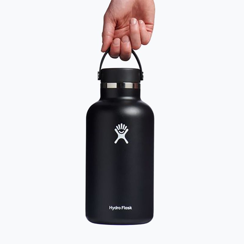 Туристическа бутилка Hydro Flask Wide Flex Cap 64 Oz 1892 ml black 5