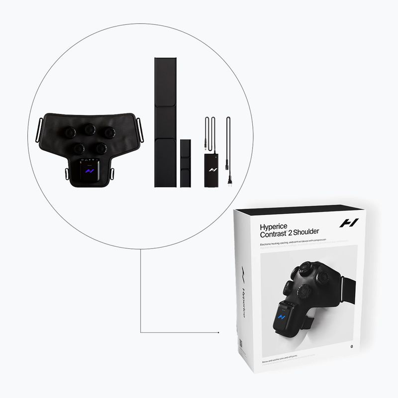 Устройство за възстановяване на рамене Hyperice Contrast 2, black 4
