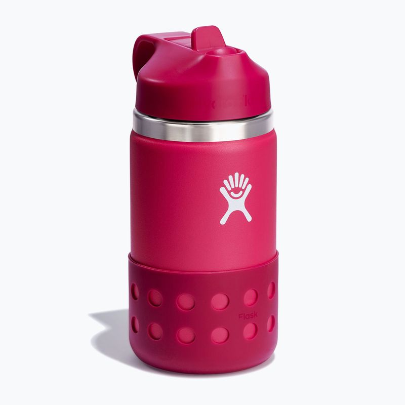 Hydro Flask Широка бутилка с капак и сламка 355 ml розова термо бутилка W12BSWBB623 2