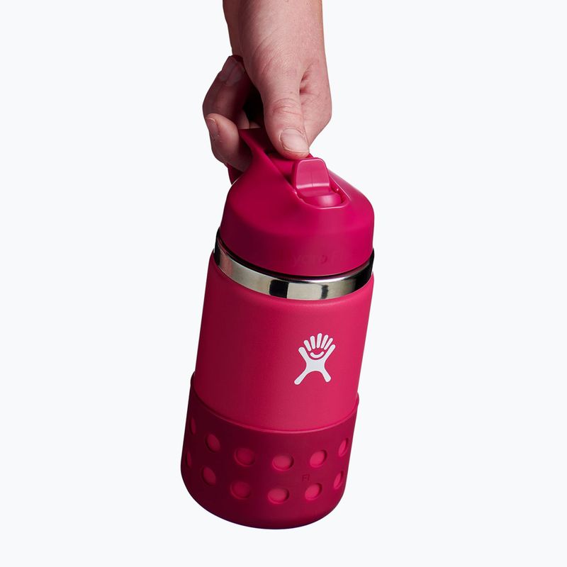 Hydro Flask Широка бутилка с капак и сламка 355 ml розова термо бутилка W12BSWBB623 3