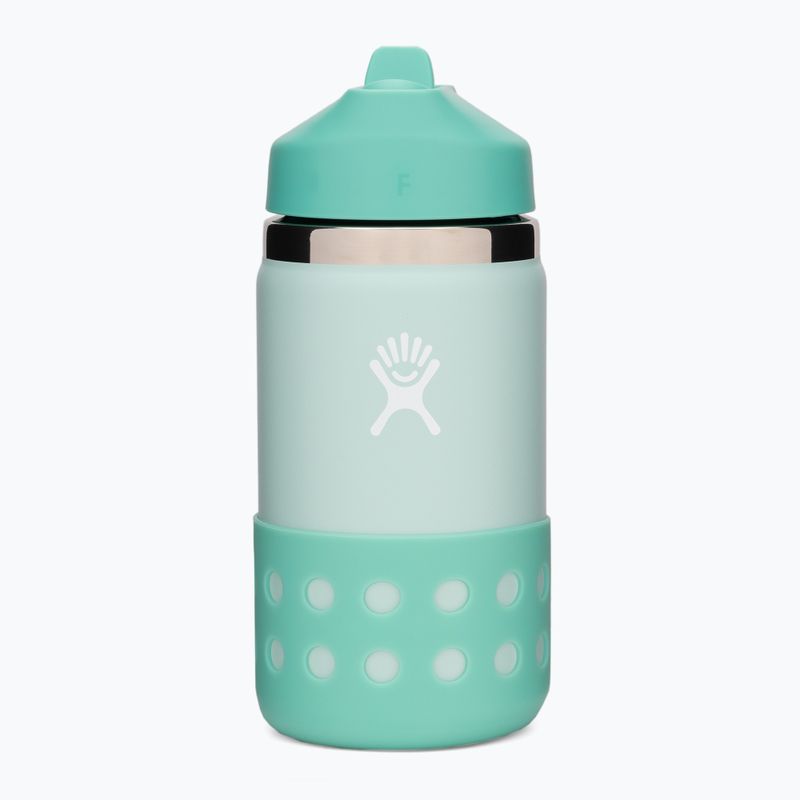 Hydro Flask Широка бутилка с капак и сламка от 355 мл Термална бутилка Dew W12BSWBB441