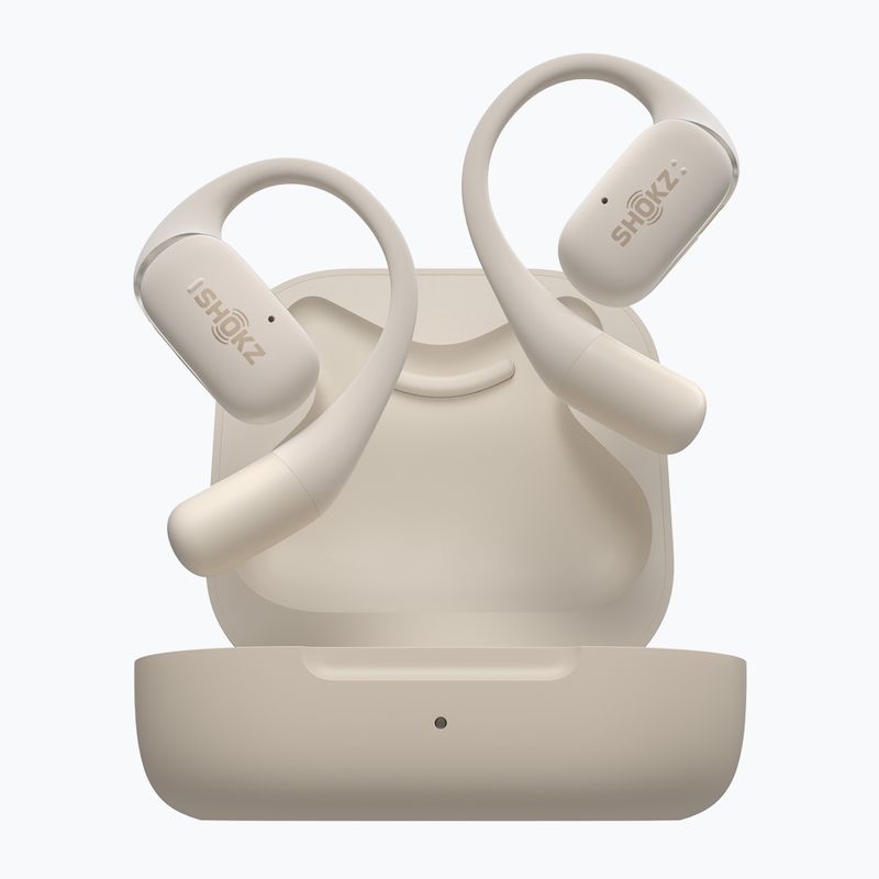 Безжични слушалки Shokz OpenFit beige 3