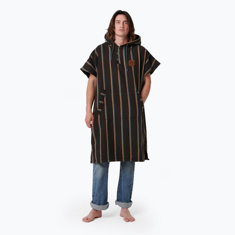 Slowtide Baja Stripe черно пончо 4