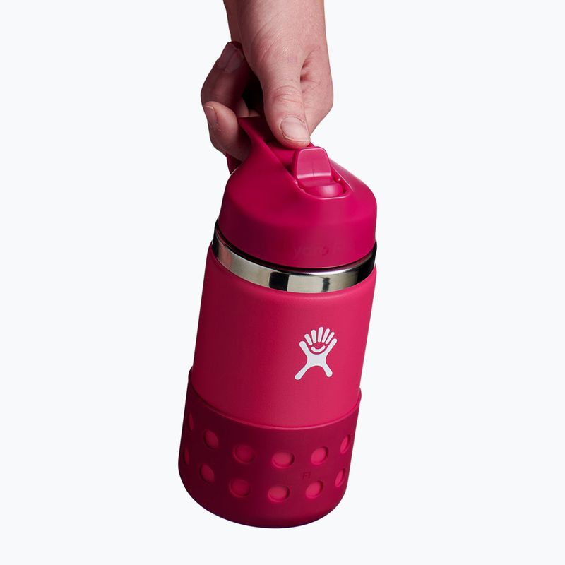 Термобутилка Hydro Flask Wide Mouth Straw Lid And Boot 2024 355 ml peony 6