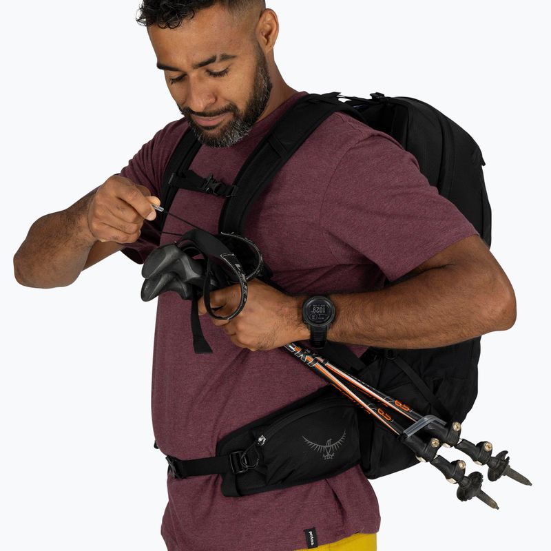 Osprey Talon 22 l black / coal grey мъжка туристическа раница 9
