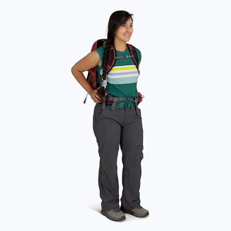 Osprey Tempest 22 l red pampas/coal grey дамска туристическа раница 5