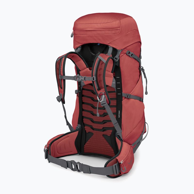 Дамска туристическа раница Osprey Tempest 44 l red pampas/Coal Grey 3
