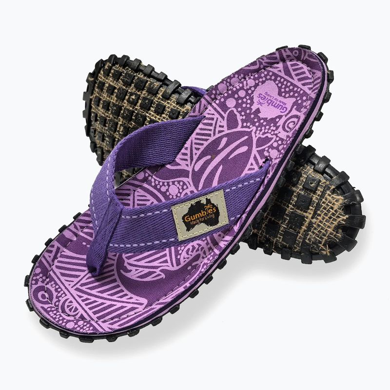 Gumbies Islander лилави джапанки с подпис 6