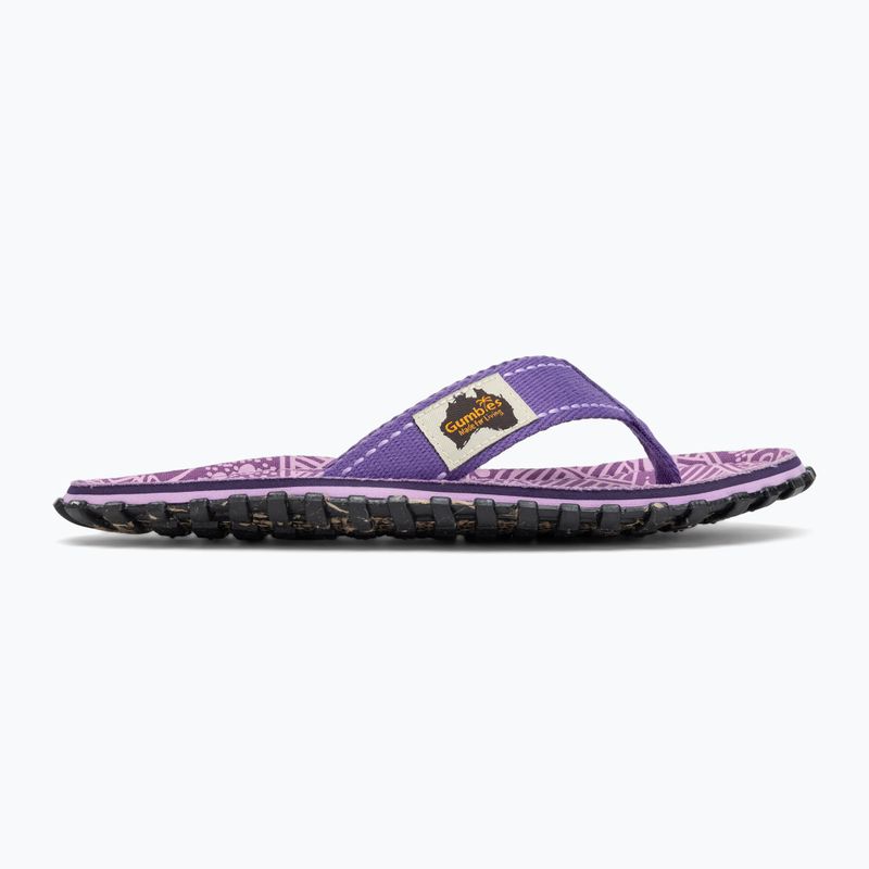 Gumbies Islander лилави джапанки с подпис 2
