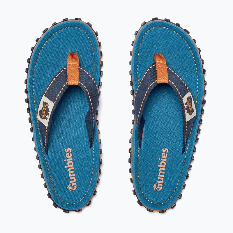 Джапанки Gumbies Islander tricolor blue 4