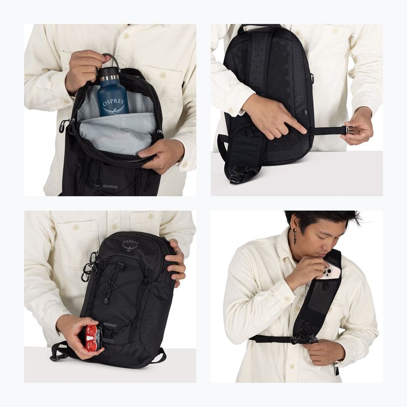 Градска раница на едно рамо Osprey Quasar Sling 6 l black 13