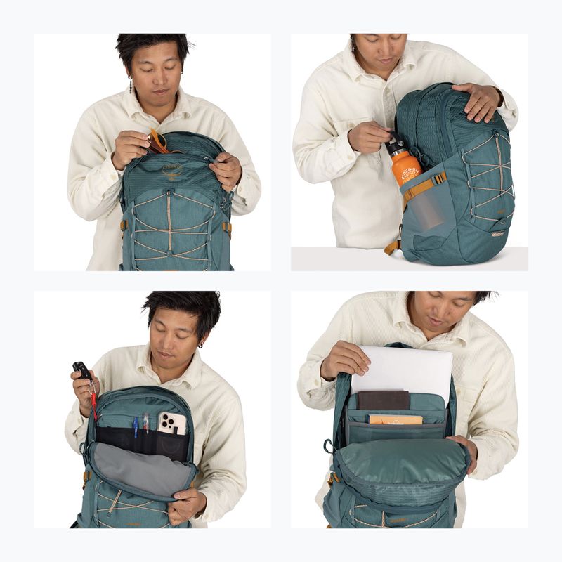 Градска раница Osprey Quasar 26 l blue heather 13